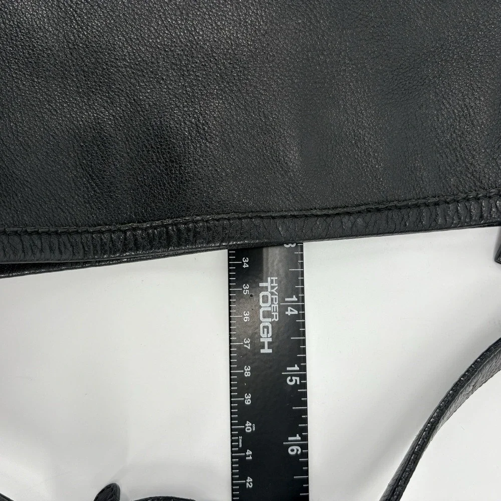Max Mara Leather Hobo Shoulder Bag Black Slouch Shoulder Bag Purse